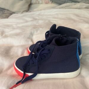 Mini Boden blue kids hi-tops, brand new. US kids size 10